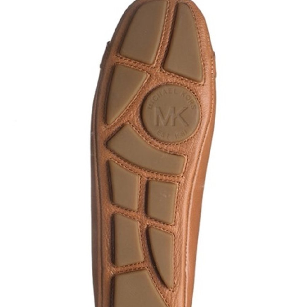 $59 NWT *FINAL PRICE* MICHAEL Michael Kors Fulton Metallic Logo Flat - Picture 7 of 9